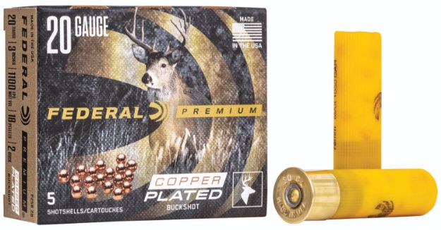 Picture of Federal Premium Magnum 20 Gauge 3" 18 Pellets 1 1/4 Oz 2 Buck Shot 5 Per Box/ 50 Cs 