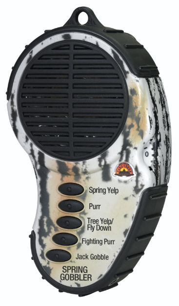 Picture of Cass Creek Ergo Electronic Spring Gobbler Attracts Turkeys, Camo Plastic Includes Belt Clip 