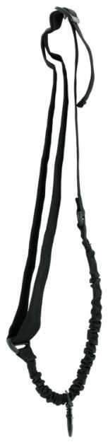 Picture of Aim Sports One Point Sling Made Of Black Elastic Webbing With 25" Oal, 1.25" W & Bungee Design For Rifles 