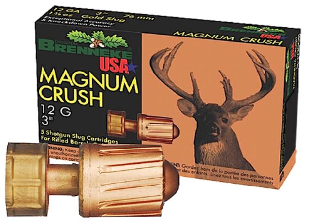 Picture of Brenneke Magnum Crush Hunting 12 Gauge 3" 1 1/2 Oz Slug Shot 5 Per Box/ 50 Cs 