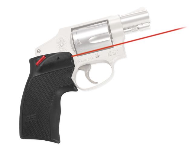 Picture of Crimson Trace Ds124 Defender Accu-Guard 5Mw Red Laser With 633Nm Wavelength & Black Finish For Taurus Small Frame Revolver & Round Butt S&W J Frame 