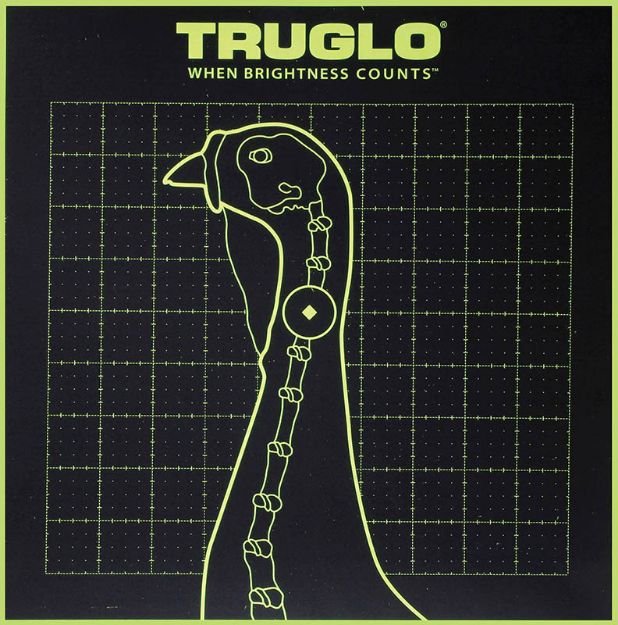 Picture of Truglo Tru-See Turkey Target Black/Green Self-Adhesive Heavy Paper Yes Impact Enhancement Fluorescent Green 6 Pack Includes Pasters 