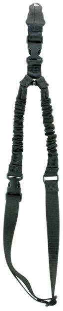 Picture of Aim Sports One Point Sling Made Of Black Elastic Webbing With 26" Oal, 1.25" W & Bungee Design For Rifles 