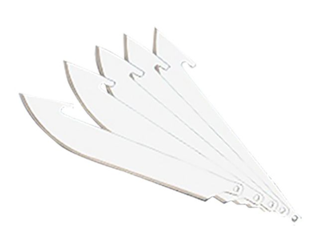 Picture of Outdoor Edge Razorlite Replacement Blades Drop Point 3.50" 420J2 Stainless Steel Blade Silver 6 Blades 
