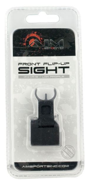 Picture of Aim Sports Ar Low Profile Front Flip Up Sight Black Anodized Low Profile For Ar-15 
