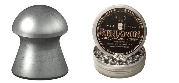 Picture of Benjamin Domed Pellet Discovery 25 Lead Classic 200 Per Tin 