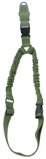 Picture of Aim Sports One Point Sling Made Of Green Elastic Webbing With 26" Oal, 1.25" W & Bungee Design For Rifles 