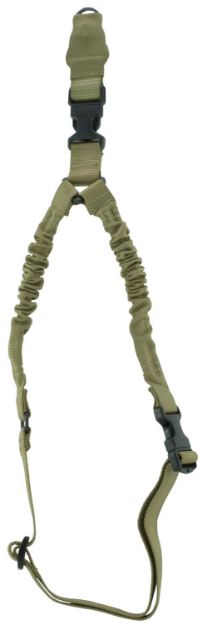 Picture of Aim Sports One Point Sling Made Of Tan Elastic Webbing With 26" Oal, 1.25" W & Bungee Design For Rifles 