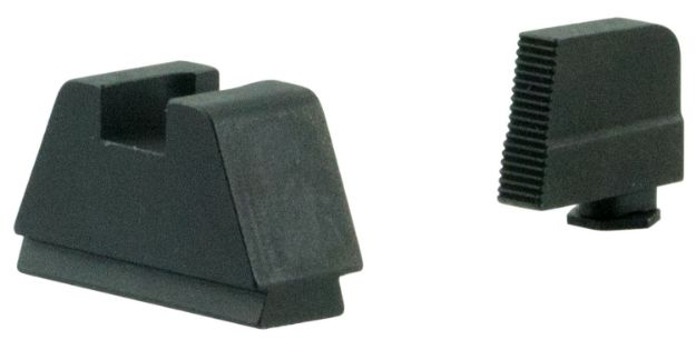 Picture of Ameriglo Optic Compatible Sight Set For Glock Black | 3Xl Tall Black Serrated Front Sight 3Xl Tall Black Flat Rear Sight 