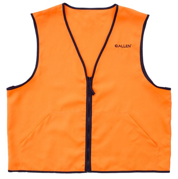 Picture of Allen Deluxe Hunting Vest Large Orange Polyester 