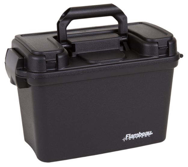 Picture of Flambeau Tactical Dry Box With Removable Tray & Storage Compartment Black Polymer 13" L X 6.50" W X 8.25" D Interior Dimensions 