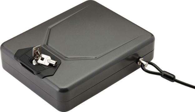 Picture of Hornady Alpha Elite Lock Box Key Entry Black Steel 10.25" X 8" X 2.75" 