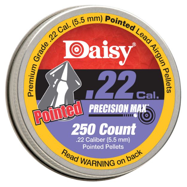 Picture of Daisy Precisionmax Premium 22 Lead Pointed Field Pellet 250 Per Tin 
