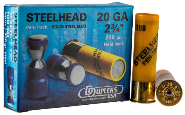 Picture of Ddupleks Usa Steelhead Pen-Track 20 Gauge 2.75" 11/16 Oz/300 Gr 1475 Fps Slug Shot 5 Bx/50 Cs 