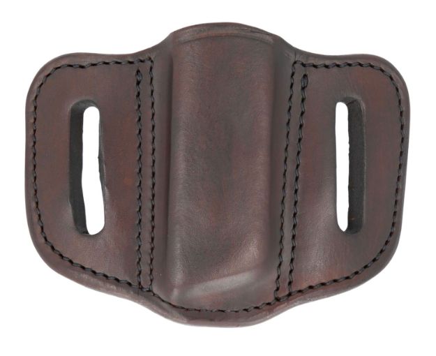 Picture of 1791 Gunleather Mag1.2 Single Mag Holster Signature Brown Leather Belt Slide Compatible W/ Double Stack Ambidextrous 
