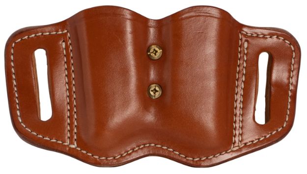 Picture of 1791 Gunleather Mag-F Double Mag Holster Classic Brown Leather Belt Slide Compatible W/ Double Stack Ambidextrous 