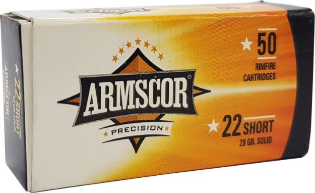 Picture of Armscor Precision 22 Short 29 Gr 1080 Fps Solid Point 50 Bx/100 Cs 