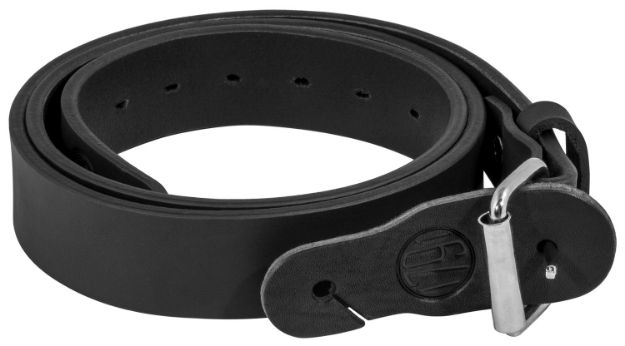 Picture of 1791 Gunleather 01 Gun Belt Stealth Black Leather 34/38 1.50" Wide Buckle Closure 