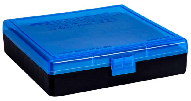 Picture of Berry's Ammo Box 40 S&W 45 Acp Blue/Black Polypropylene 1.27" L X 0.48" 100Rd 