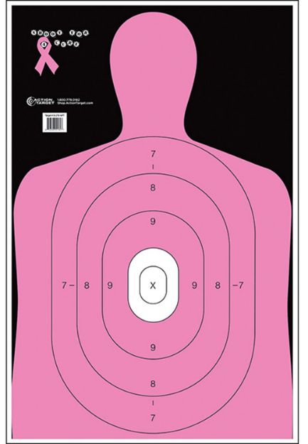Picture of Action Target Qualification Shoot For The Cure Silhouette Paper 23" X 35" Pink 100 Per Box 