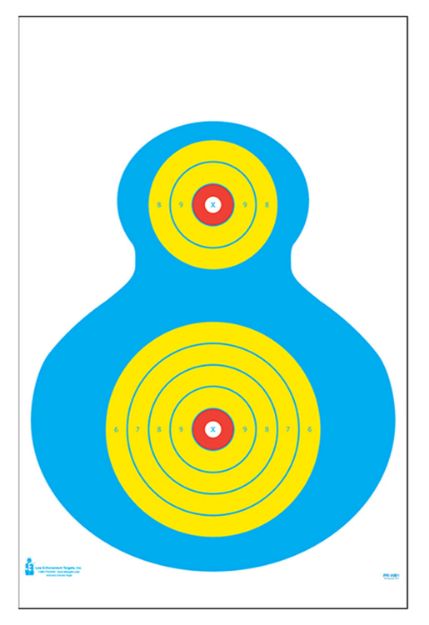 Picture of Action Target High Visibility Silhouette Paper 19" X 25" Blue/Yellow 100 Per Box 