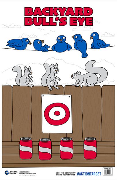 Picture of Action Target Entertainment Animals/Cans/Target Paper Hanging 23" X 35" Multi-Color 100 Per Box 
