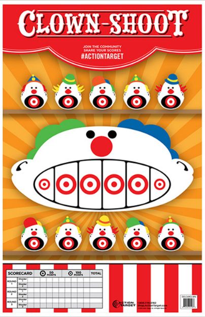 Picture of Action Target Entertainment Clowns Paper Hanging 23" X 35" Multi-Color 100 Per Box 