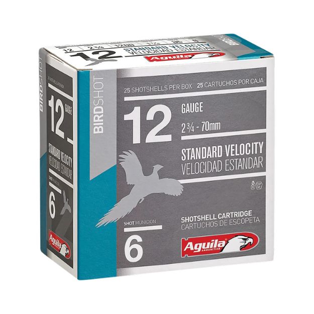 Picture of Aguila Birdshot Standard Velocity 12 Gauge 2.75" 1 1/8 Oz 6 Shot 25 Per Box/ 10 Cs 
