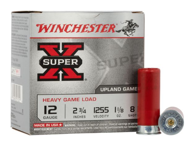 Picture of Winchester Ammo Super X Heavy Game Load 12 Gauge 2.75" 1 1/8 Oz 1255 Fps 8 Shot 25 Bx/10 Cs 