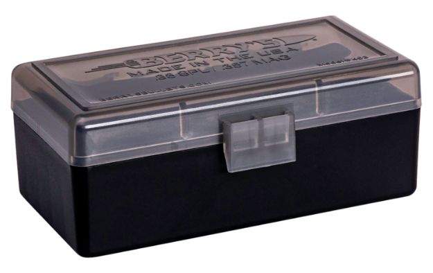Picture of Berry's Ammo Box 38 Special 357 Mag Smoke/Black Polypropylene 1.70" L X 0.40" 50Rd 