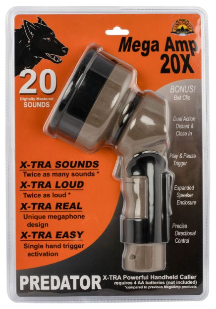 Picture of Cass Creek Mega Amp 20X Electronic Call Multiple Sounds Attracts Predators Brown Polymer 