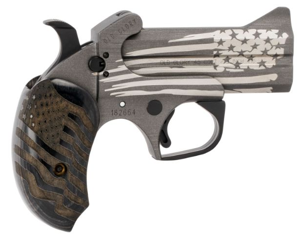 Picture of Bond Arms Old Glory 45 Colt (Lc)/410 Gauge 3.50" 2 Round American Flag Stainless Steel Cerakote 