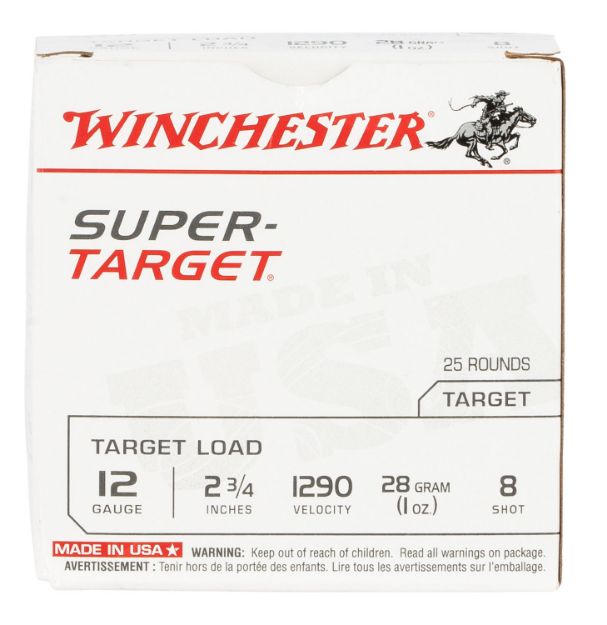 Picture of Winchester Ammo Super-Target Light Target 12 Gauge 2.75" 1 Oz 1290 Fps 8 Shot 25 Bx/10 Cs 