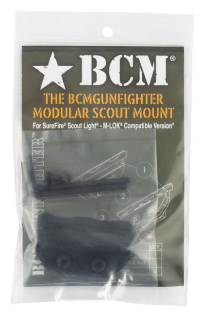 Picture of Bcm Bcmgunfighter Modular Mount Fits Surefire Scout Lights M-Lok Black Aluminum 