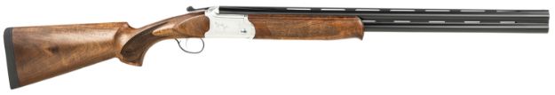 Picture of Ati Cavalry Sve 12 Gauge With 26" Blued O/U Barrel, 3" Chamber, 2Rd Capacity, Silver Engraved Metal Finish, Oiled Turkish Walnut Stock & Ejector Right Hand (Full Size) 