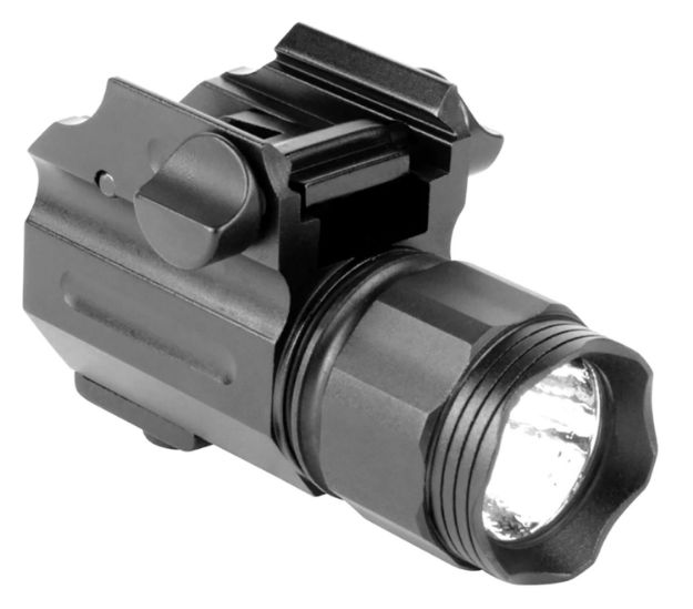 Picture of Aim Sports Sub-Compact Weapon Light For Sub-Compact Pistol W/Accessory Rail 330 Lumens Output White/Red/Green/Blue Cree Led Light Weaver Quick Release Mount Black Anodized Aluminum 