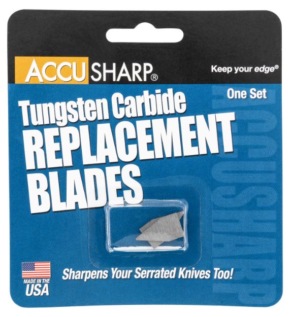 Picture of Accusharp Replacement Sharpening Blades Tungsten Carbide Blade Gray 2 Blades 