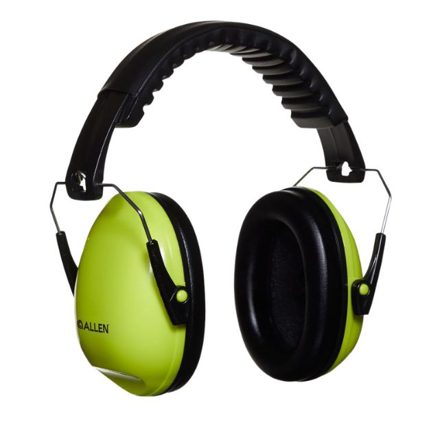 Picture of Allen Sound Shield Foldable Safety Muff 21 Db Over The Head Green/Black Youth 
