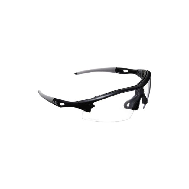 Picture of Allen Aspect Shooting & Safety Glasses Adult Clear Lens Anti-Scratch Polycarbonate Black Frame 
