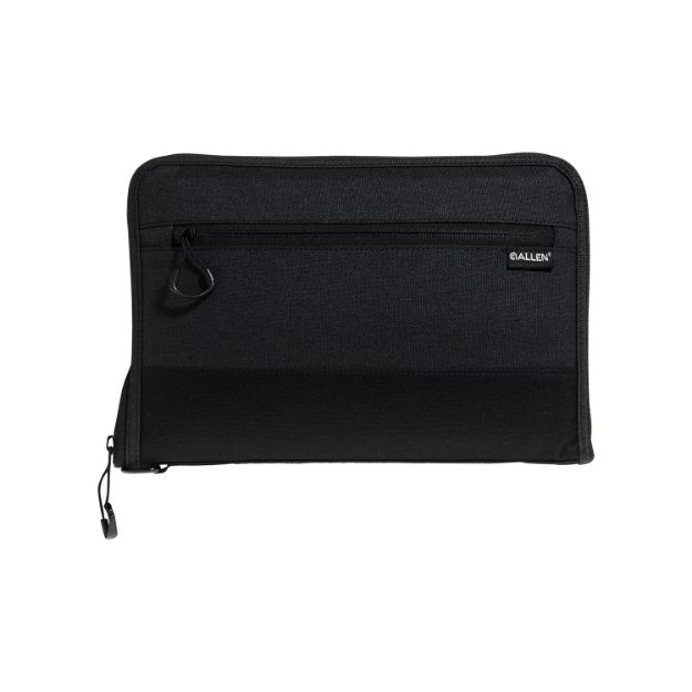 Picture of Allen Auto-Fit 2.0 Deluxe Handgun Case With Foam Padding, Knit Interior, Exterior Pocket & Black Finish For Most Full-Size Semi-Autos 11" L 