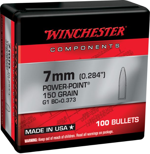 Picture of Winchester Ammo Centerfire Rifle Reloading 7Mm .284 150 Gr Power-Point (Pp) 