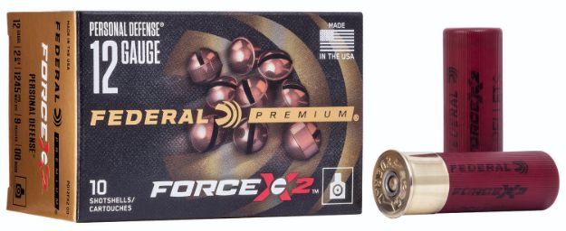Picture of Federal Premium Force X2 12 Gauge 2.75" 9 Pellets 00 Buck Shot 10 Per Box/ 25 Cs 