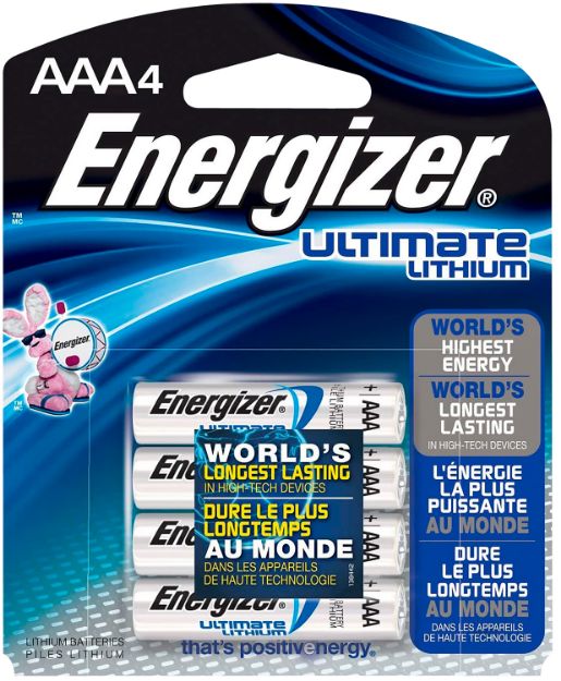 Picture of Energizer Aaa Ultimate 1.5V Lithium, Qty (4) Single Pack 