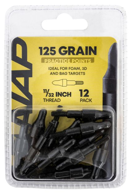 Picture of Nap 3D Practice Points Field Tips Fixed 125 Grain Black 12 Pk 