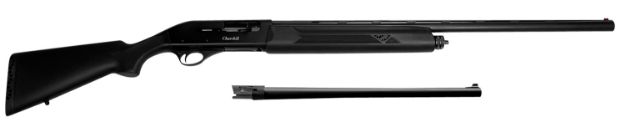 Picture of Akkar Churchill 212 Combo 12 Gauge With 18.50" Or 28" Barrel, 3" Chamber, 5+1 Capacity, Blued Metal Finish & Black Synthetic Right Hand (Full Size) 