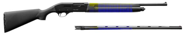 Picture of Akkar Churchill 220 Combo 20 Gauge With 18.50" Or 26" Barrel, 3" Chamber, 5+1 Capacity, Blued Metal Finish & Black Synthetic Right Hand (Full Size) 