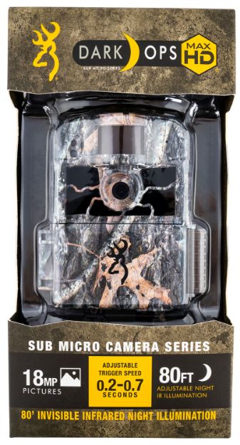 Picture of Browning Trail Cameras Dark Ops Hd Max Advantage Max-4 Compatible W/Buck Watch Timelapse Viewer Software 18Mp Resolution Invisible Infrared Flash Sdxc Card Slot/Up To 512Gb Memory 