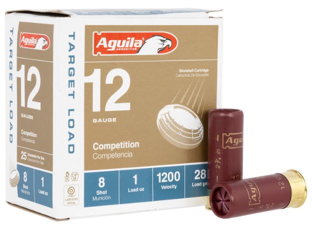 Picture of Aguila Target Load Competition 12 Gauge 2.75" 1 Oz 8 Shot 25 Per Box/ 10 Cs 
