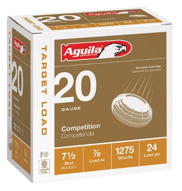 Picture of Aguila Target Load Competition 20 Gauge 2.75" 7/8 Oz 7.5 Shot 25 Per Box/ 10 Cs 