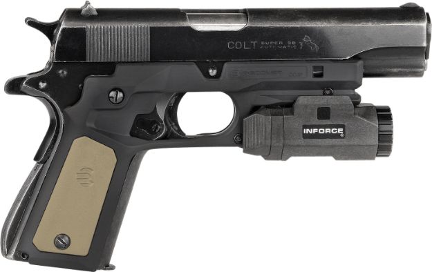 Picture of Recover Tactical Frame Grip Black Polymer Frame With Interchangeable Black & Tan Panels For Standard Frame 1911 